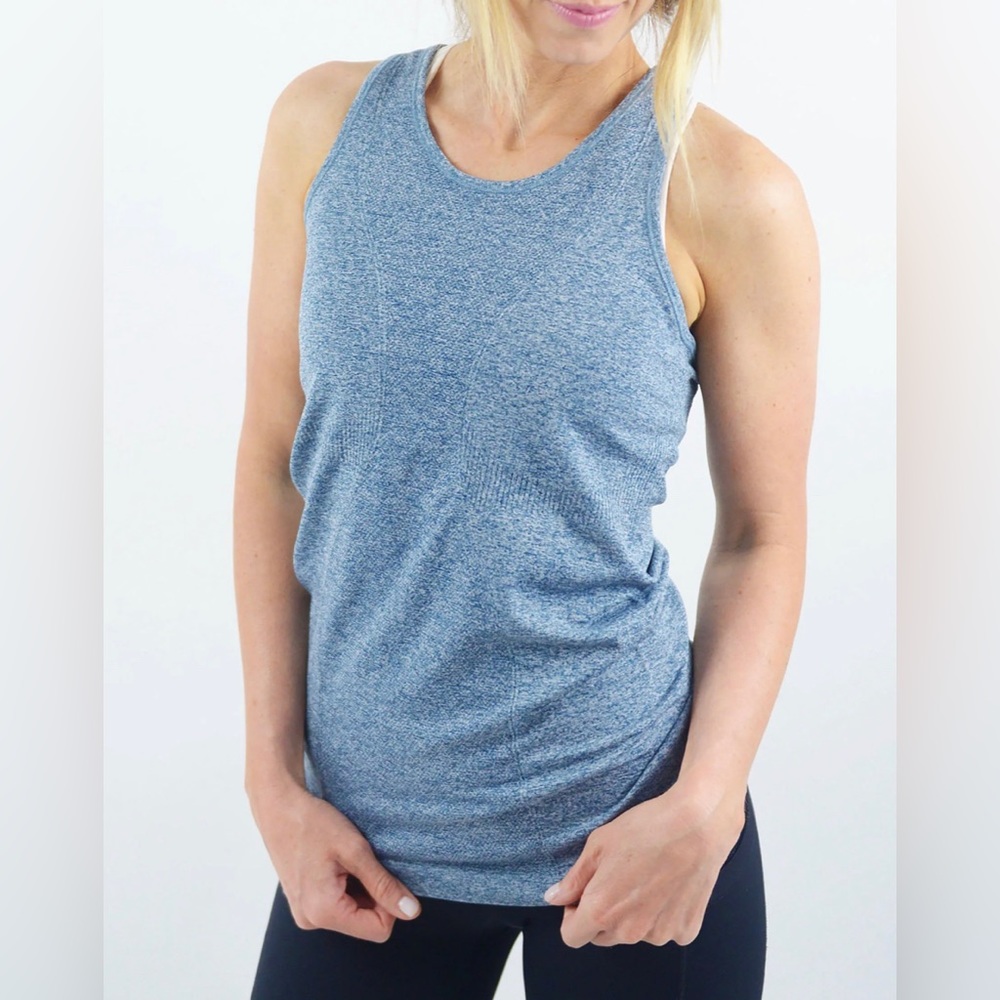 Zyia Active Navy Copper Charged Tank Size L